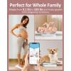 imageBaby Scale Multifunctional Baby Weight Scale Pet Scale for Puppy Cat Adult Scale Up to 330lbs Accurate Digital Scale with Hold Function 27inch Height Measurement 5 Units LED Screenscale with bluetooth