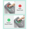 imageExtra Wide Retractable Baby Gate with Cat Door 100quot Wide Reinforced with Fiberglass 33quot Tall  Prevents Babies ampamp Pets from Crawling Under GrayGray
