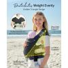 imageGROWNSY Baby Carrier Cozy Baby Wraps Carrier Ergonomic Baby Carrier Newborn to Toddler with Head Support Deep GreyDeep Grey