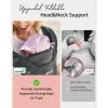 imageGROWNSY Baby Carrier Cozy Baby Wraps Carrier Ergonomic Baby Carrier Newborn to Toddler with Head Support Deep GreyDeep Grey