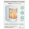 imageGROWNSY DeepClean Bottle Washer Pro Baby Bottle Washer and Sterilizer and Dryer Effortless Washing Machine for Bottle Cleaner Pump Parts Pacifiers  Wash Sterilize and Dry with One Touch BlueBlue