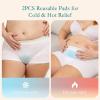 imageGrownsy Heating and Cooling Postpartum Essentials Pads 2PCS Perineal Postpartum Ice Pack Pads with 24PCS Disposable Sleeves Reusable Ice Maxi Pads for Postpartum Relief