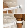 imageMoms ChoiceGROWNSY Baby Gate for Stairs 295quot484quot Pressure Mounted Baby Gate for Top of StairampampDoorway with VShaped Rods AntiTrip Pedal Extra Wide Stairs Dog Gate Easy Install wRed ReminderWhite