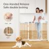 imageMoms ChoiceGROWNSY Baby Gate for Stairs 295quot484quot Pressure Mounted Baby Gate for Top of StairampampDoorway with VShaped Rods AntiTrip Pedal Extra Wide Stairs Dog Gate Easy Install wRed ReminderWhite