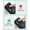 imageRetractable Baby Gates Pet Gate with Cat Door  33quot Tall Extends to 55quot Wide Mesh Baby Gate with Door for CatsSmall Dogs Easy Install for Doorways Indoor ampampOutdoorBlackBlack