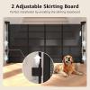 imageRetractable Baby Gates Pet Gate with Cat Door  41quot Tall Extends to 55quot Wide Dog Gate for Stairs Mesh Baby Gate with Door for CatsSmall Dogs Easy Install for Doorways Indoor ampampOutdoorBlack
