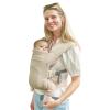 imageGROWNSY Baby Carrier Cozy Baby Wraps Carrier Ergonomic Baby Carrier Newborn to Toddler with Head Support Deep GreyCream