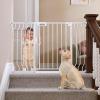 imageMoms ChoiceGROWNSY Baby Gate for Stairs 295quot484quot Pressure Mounted Baby Gate for Top of StairampampDoorway with VShaped Rods AntiTrip Pedal Extra Wide Stairs Dog Gate Easy Install wRed ReminderWhite