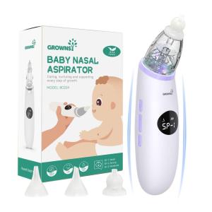 imageBaby Nasal Aspirator  Baby Nose Sucker  Baby Nose Cleaner Automatic Booger Sucker for Baby Rechargeable with Pause ampamp Music ampamp Light FunctionBluePurple