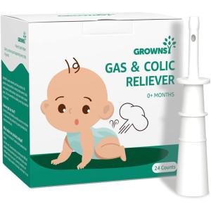 imageGROWNSY Gas and Colic Reliever for Babies 24pcs Natural Baby Colic and Gas Relief Colic Relief for Newborns Infant Gas Colic Relievers24 Count Pack of 1