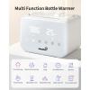 imageBaby Bottle Warmer Gronwsy 8in1 Fast Milk Warmer with Timer Breastmilk or Formula Fits 2 Bottles Accurate Temperature Control with Defrost Sterilizing Keep Heat Baby Food Jars FunctionWhiteupdated