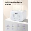imageBaby Bottle Warmer Gronwsy 8in1 Fast Milk Warmer with Timer Breastmilk or Formula Fits 2 Bottles Accurate Temperature Control with Defrost Sterilizing Keep Heat Baby Food Jars FunctionWhite