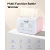 imageBaby Bottle Warmer Gronwsy 8in1 Fast Milk Warmer with Timer Breastmilk or Formula Fits 2 Bottles Accurate Temperature Control with Defrost Sterilizing Keep Heat Baby Food Jars FunctionPink