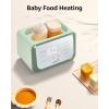 imageBaby Bottle Warmer Gronwsy 8in1 Fast Milk Warmer with Timer Breastmilk or Formula Fits 2 Bottles Accurate Temperature Control with Defrost Sterilizing Keep Heat Baby Food Jars FunctionGreen
