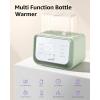 imageBaby Bottle Warmer Gronwsy 8in1 Fast Milk Warmer with Timer Breastmilk or Formula Fits 2 Bottles Accurate Temperature Control with Defrost Sterilizing Keep Heat Baby Food Jars FunctionGreen