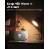 imageBaby Bottle Warmer Gronwsy 8in1 Fast Milk Warmer with Timer Breastmilk or Formula Fits 2 Bottles Accurate Temperature Control with Defrost Sterilizing Keep Heat Baby Food Jars FunctionWhite