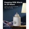 imageBottle Warmer GROWNSY 6in1 Fast Baby Milk Warmer for Breastmilk or Formula Accurate Temperature Control With Defrost Sterilizing Keep Heat Baby Food Jars Function