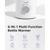 imageBottle Warmer GROWNSY 6in1 Fast Baby Milk Warmer for Breastmilk or Formula Accurate Temperature Control With Defrost Sterilizing Keep Heat Baby Food Jars Function