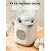 imageGROWNSY Bottle Warmer Baby Bottle Warmer Fast for Breastmilk ampamp Formula Accurate Temperature Control Milk Warmer for All Bottles with Thaw Sterilizing Keep Warm Heat FoodGrey