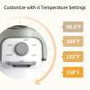 imageGROWNSY Instant Baby Bottle Warmer Precise 4 Temperatures Control  Night Light Midnight Feeding  Warm Water Dispenser for Formula in Seconds  72H Smart Thermostat Easy Keep WarmWhite