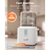 imageGrownsy 3Layer Large Bottle Sterilizer and Dryer Fast Sterilization and Drying Universal Bottle Sterilizer for Baby Bottles Breast Pump Parts ampamp Baby EssentialsWhite