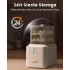imageGrownsy 3Layer Large Bottle Sterilizer and Dryer Fast Sterilization and Drying Universal Bottle Sterilizer for Baby Bottles Breast Pump Parts ampamp Baby EssentialsWhite