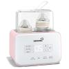 imageBaby Bottle Warmer Gronwsy 8in1 Fast Milk Warmer with Timer Breastmilk or Formula Fits 2 Bottles Accurate Temperature Control with Defrost Sterilizing Keep Heat Baby Food Jars FunctionPink