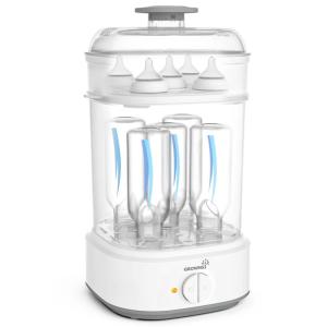 imageBottle Sterilizer Baby Bottle Steam Sterilizer Electric Baby Bottle Sanitizer with Timer for Baby Bottles Pacifiers Pump Parts