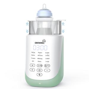 imageGROWNSY Bottle Warmer 10in1 Fast Baby Bottle Warmer with Night Light Retain Nutrients Milk Warmer for BreastmilkampampFormula Innovative AutoLift Feature Smart Accurate Control Memory Function