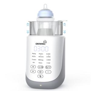 imageGROWNSY Bottle Warmer 10in1 Fast Baby Bottle Warmer with Night Light for BreastmilkampampFormula Parents Choice Milk Warmer with Innovative AutoLift Feature Smart Accurate Control Memory Function