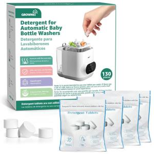 imageGROWNSY Official Detergent Tablets  130 PCS Compatible with GROWNSY and Momcozy Baby Bottle Washers130 PCS
