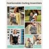 imageGROWNSY Baby Carrier Newborn to Toddler Ergonomic Baby Toddler Carrier Slings Wraps with Head Support Easy to Wear Infant Carrier Baby Gift Travel and Hiking Friendlyfor 7 to 44 lbHoundstoothBlack