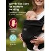 imageGROWNSY Baby Carrier Newborn to Toddler Ergonomic Baby Toddler Carrier Slings Wraps with Head Support Easy to Wear Infant Carrier Baby Gift Travel and Hiking Friendlyfor 7 to 44 lbHoundstoothBlack
