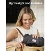 imageGROWNSY ComfyAir Breathable Baby Carrier Newborn 2in1 Mesh Baby Wraps Carrier for 735lbs TWebbing Zone Support Ergonomic and Lightweight Dark GreyDark Grey