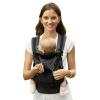 imageGROWNSY Baby Carrier All Season Design with Adjustable Mesh Panel Ergonomic Infant Carrier Wraps with Lower ampamp Upper Buckle Newborn to Toddler 744lbs Baby Carriers HandsFree Parenting BlackBlack