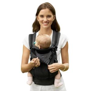imageGROWNSY Baby Carrier All Season Design with Adjustable Mesh Panel Ergonomic Infant Carrier Wraps with Lower ampamp Upper Buckle Newborn to Toddler 744lbs Baby Carriers HandsFree Parenting BlackBlack
