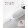 imageGROWNSY Nasal Aspirator for Baby  Baby Nose Sucker  Electric Nose Suction for Toddler Ergonomic Booger Sucker with 3 Silicone Tips Music ampamp Light Soothing FunctionWhiteWhite