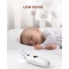 imageGROWNSY Nasal Aspirator for Baby  Baby Nose Sucker  Electric Nose Suction for Toddler Ergonomic Booger Sucker with 3 Silicone Tips Music ampamp Light Soothing FunctionWhiteWhite