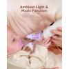 imageGROWNSY Nasal Aspirator for Baby  Baby Nose Sucker  Electric Nose Suction for Toddler Ergonomic Booger Sucker with 3 Silicone Tips Music ampamp Light Soothing FunctionWhiteWhite
