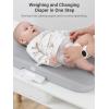 imageGROWNSY Smart Baby Scale Cozy Baby Scale with Removable Safety Strap Baby Ergonomic Design NonSlip ComfortableWhite