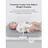 imageGROWNSY Smart Baby Scale Cozy Baby Scale with Removable Safety Strap Baby Ergonomic Design NonSlip ComfortableWhite