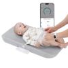 imageGROWNSY Smart Baby Scale Cozy Baby Scale with Removable Safety Strap Baby Ergonomic Design NonSlip ComfortableWhite