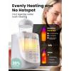 imageGROWNSY Nutri Bottle Warmer with Innovative AutoLift Feature 10in1 Fast Baby Bottle Warmer with Night Light Retain Nutrients Milk Warmer for BreastmilkampampFormulaGrey