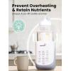 imageGROWNSY Nutri Bottle Warmer with Innovative AutoLift Feature 10in1 Fast Baby Bottle Warmer with Night Light Retain Nutrients Milk Warmer for BreastmilkampampFormulaGrey