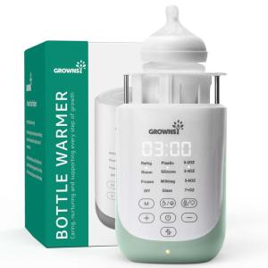 imageGROWNSY Nutri Bottle Warmer with Innovative AutoLift Feature 10in1 Fast Baby Bottle Warmer with Night Light Retain Nutrients Milk Warmer for BreastmilkampampFormulaGreen