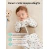 imageGROWNSY Transitional Swaddle Sleep Sack 36 Months Starfish Design Baby Swaddle Sack DualZipper for Easy Diaper Changes Proper Hip Development ampamp Openable Foot Button 1220lbs Space TourismBear Forest