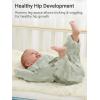 imageGROWNSY Transitional Swaddle Sleep Sack 36 Months Starfish Design Baby Swaddle Sack DualZipper for Easy Diaper Changes Proper Hip Development ampamp Openable Foot Button 1220lbs Space TourismGreen