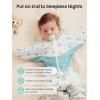imageGROWNSY Transitional Swaddle Sleep Sack 36 Months Starfish Design Baby Swaddle Sack DualZipper for Easy Diaper Changes Proper Hip Development ampamp Openable Foot Button 1220lbs Space TourismWhales and the Sea