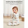 imageGROWNSY Transitional Swaddle Sleep Sack 36 Months Starfish Design Baby Swaddle Sack DualZipper for Easy Diaper Changes Proper Hip Development ampamp Openable Foot Button 1220lbs Space TourismSpring Garden