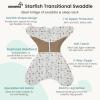 imageGROWNSY Transitional Swaddle Sleep Sack 36 Months Starfish Design Baby Swaddle Sack DualZipper for Easy Diaper Changes Proper Hip Development ampamp Openable Foot Button 1220lbs Space TourismBear Forest